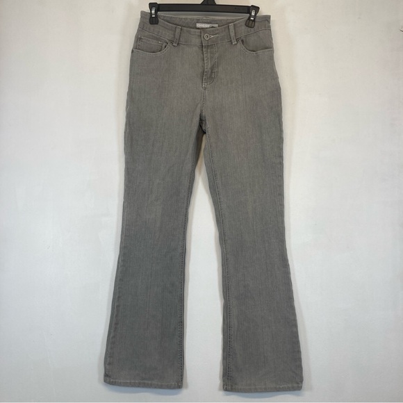 Chico's Denim - Chico’s Platinum Demin Jeans Women’s Silver Gray Ultimate Fit Slim Leg  Sz 0.5